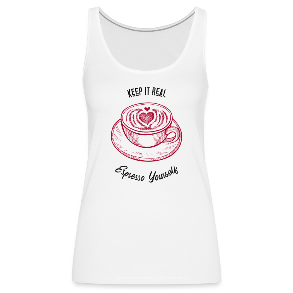 Expresso Yourself Premium Tank Top | Womens - white