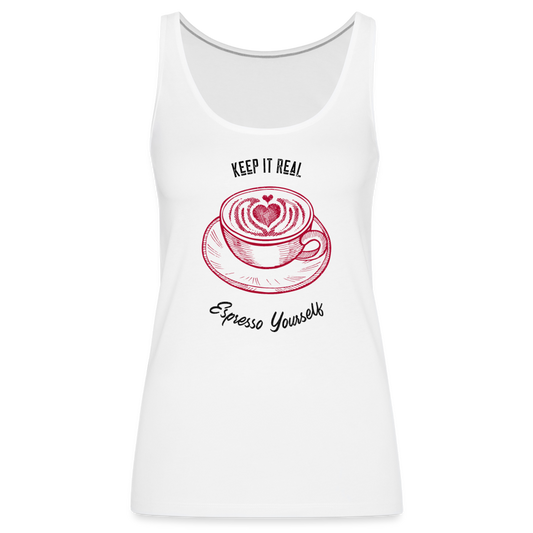 Expresso Yourself Premium Tank Top | Womens - white