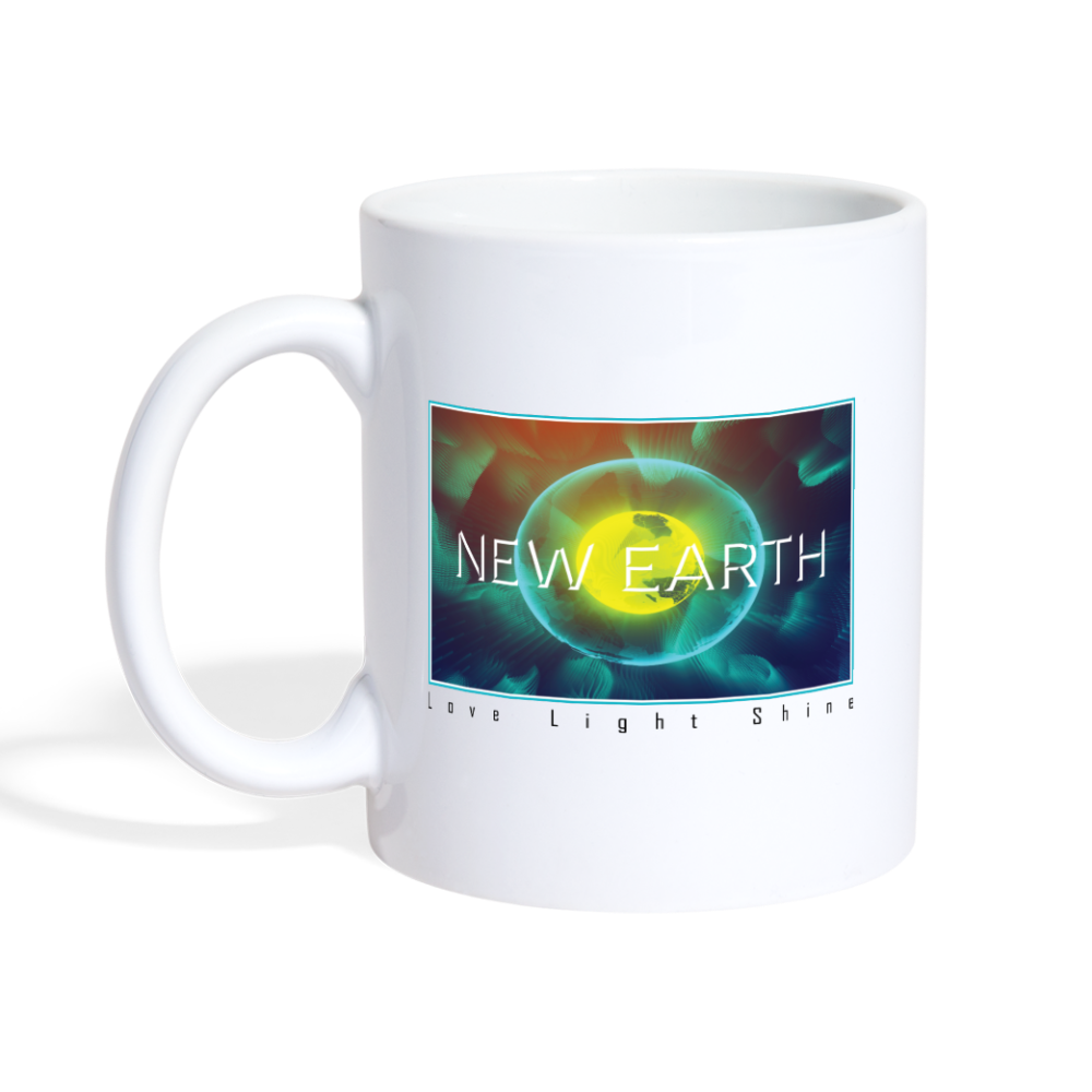 New Earth 11oz Coffee/Tea Mug - white