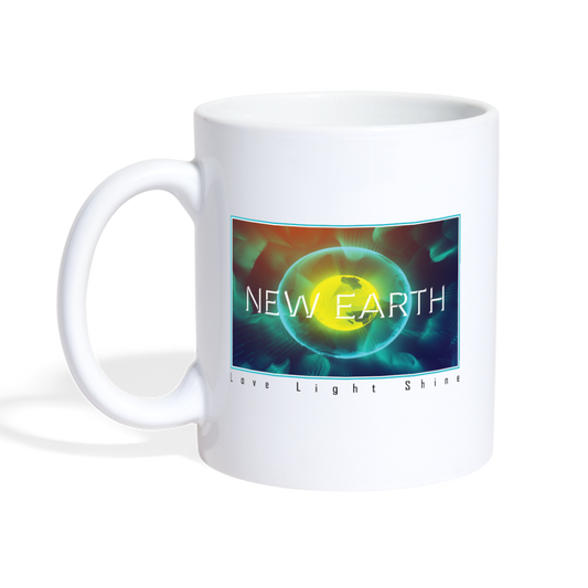 New Earth 11oz Coffee/Tea Mug - white