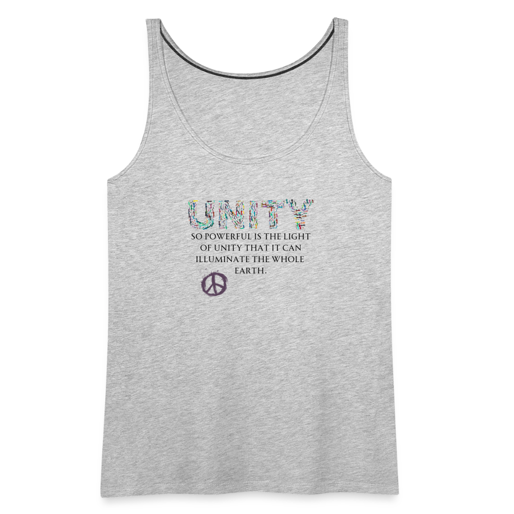 Unity Is Powerful  Premium Tank Top | Womens - heather gray