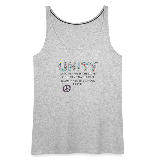 Unity Is Powerful Premium Tank Top | Womens - heather gray