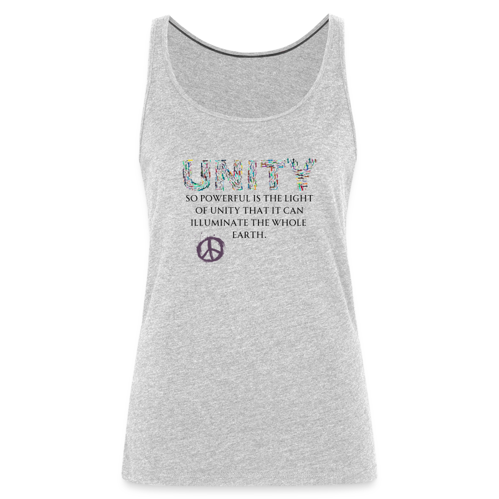 Unity Is Powerful  Premium Tank Top | Womens - heather gray