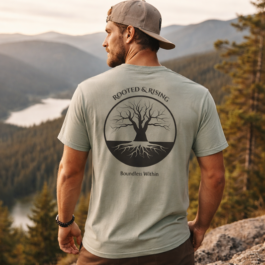 Rooted & Rising Mens T-Shirt | Garment-Dyed