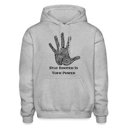 Stay Rooted  Heavy Blend Hoodie | Mens - heather gray