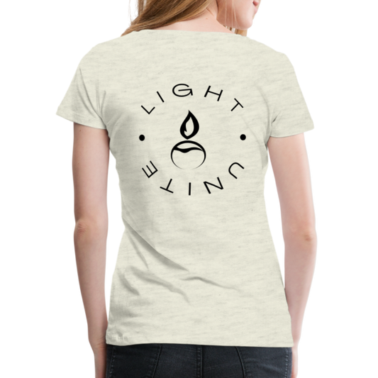 Light & Unite Premium T-Shirt | Womens - heather oatmeal