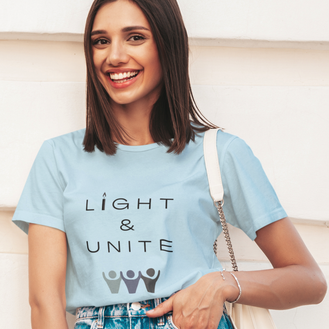 Light & Unite Cotton T-Shirt | Womens