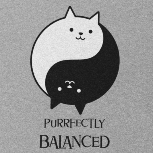 Yin Yang Cat Terry Hoodie | Womens