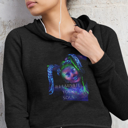 Illuminate Your Soul Cropped Hoodie | Womens