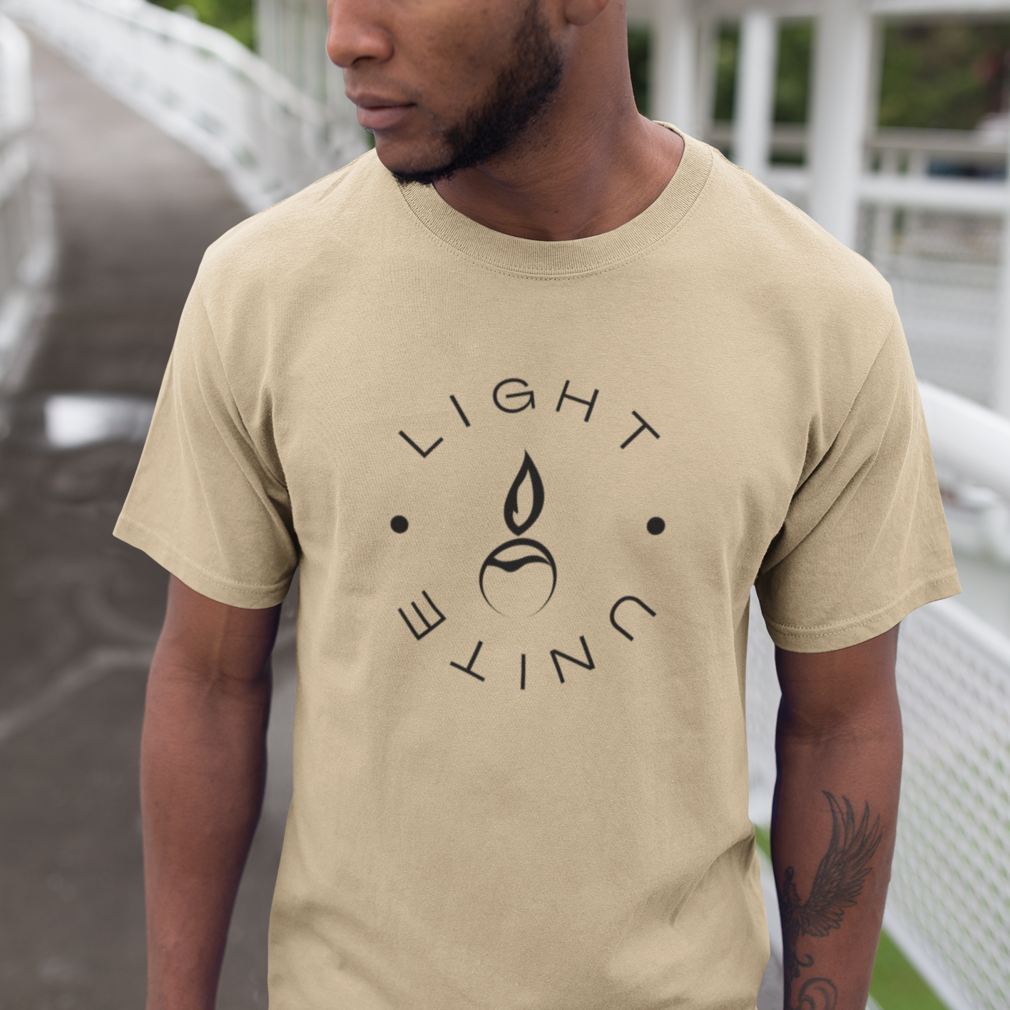 Light Unite 100% Cotton Relaxed T-Shirt | Mens
