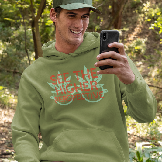 Higher Perspective Cotton Hoodie | Mens