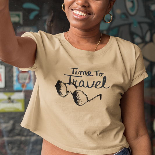 Time To Travel Cropped T-Shirt | Womens