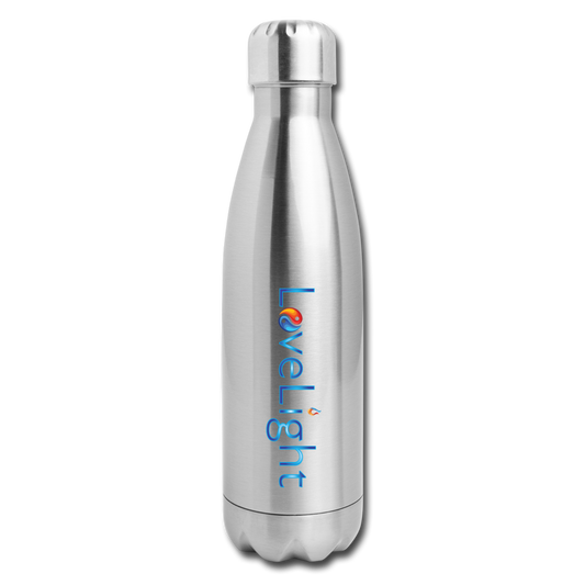 Insulated Stainless Steel Water Bottle - silver
